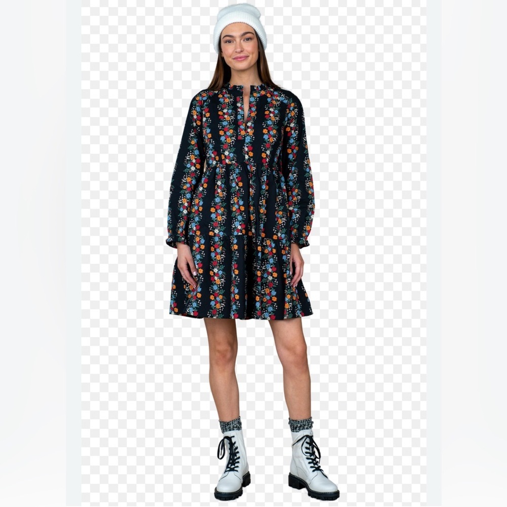 Olivia James The Label Waverly Alpine Stripe Dress, Boho, Preppy M India